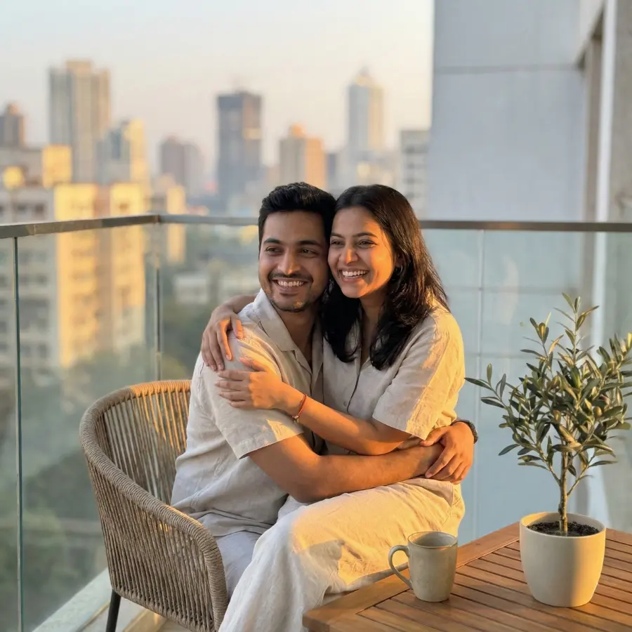 AI-generated UGC-style ad creative example for an Indian business, designed for thumb-stopping performance on Meta.